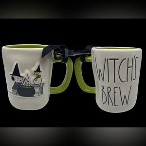 Rae Dunn Peanuts Snoopy & Woodstock Halloween Mug